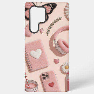 Pink Aesthetic Coquette Collage Samsung Galaxy S22 Ultra Case