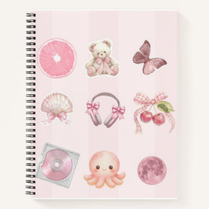Pink Aesthetic Notebook 