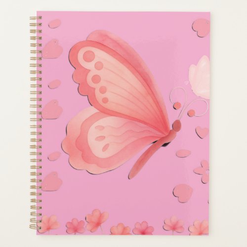 Pink Aesthetic Planner Notebook