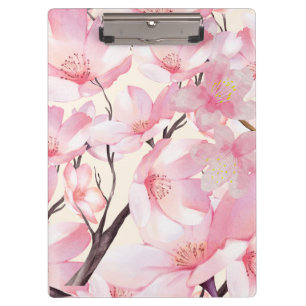 Pink Aesthetic Sakura Cherry Blossom Pink Flowers  Clipboard