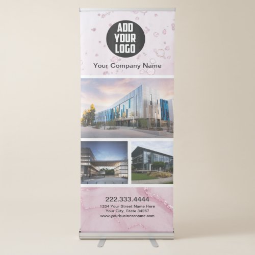 Pink Aesthetic  trade show Retractable Banner