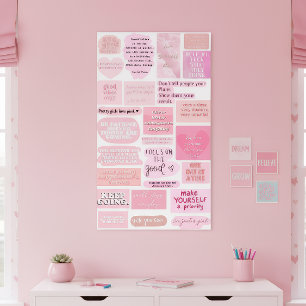 Pink Aesthetic Vision Board Quotes