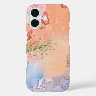 Pink Aesthetic Watercolour – Soft and Elegant Art  iPhone 16 Case