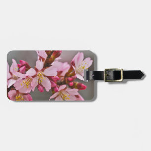 Pink Against A Gray Sky Japanese Cherry Blossoms Luggage Tag