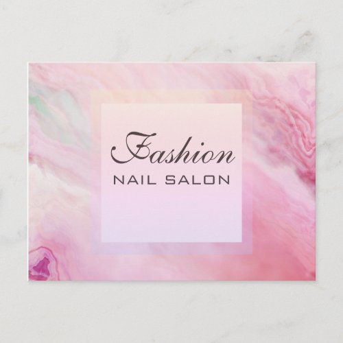 Pink Agate Beauty Business Special Postcard