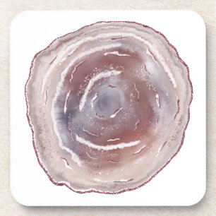 Pink Agate Beverage Coaster