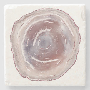 Pink Agate Stone Coaster