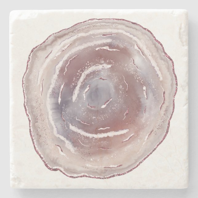 Pink Agate  Stone Coaster (Front)