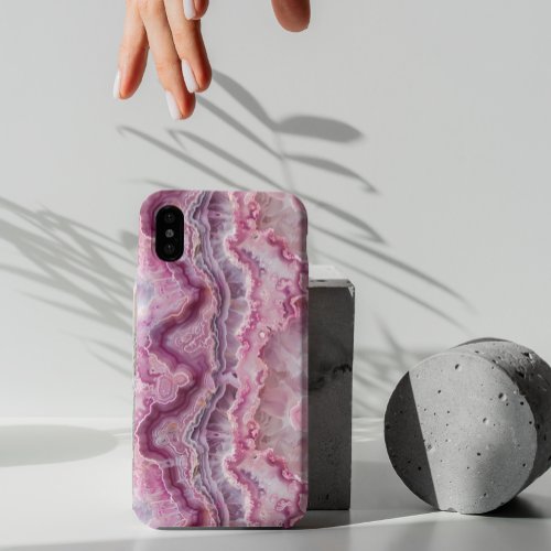 Pink Agate Stone Macro Photography Case_Mate iPhone 14 Pro Case