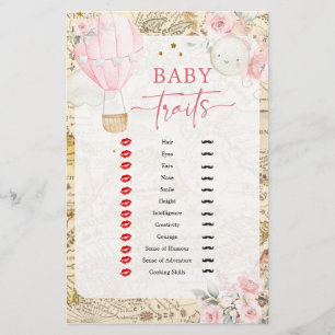 Pink Air Balloon Isn't she Onerderful Baby Traits