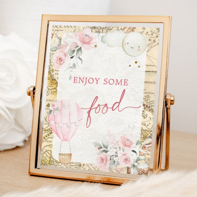 Pink Air Balloon Isn't she Onerderful Food Sign (Creator Uploaded)