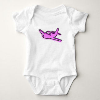 Pink Airplane Baby Bodysuit