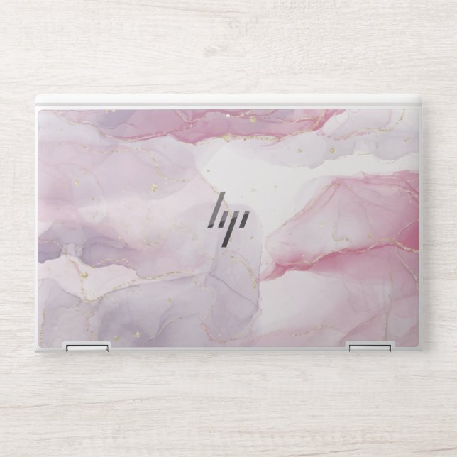 Pink alcohol ink HP EliteBook X360 1030 G3/G4 HP Laptop Skin (Front)