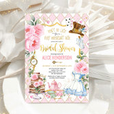 Let's Part-Tea Bridal Vintage Alice In Wonderland Bridal Shower