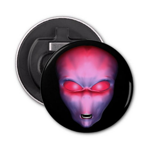 Pink Alien Head Bottle Opener