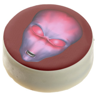 Pink Alien Head Chocolate Covered Oreo