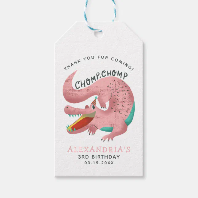 Snappy See You Later Alligator Birthday Party Stickers - 300 Circle Kiss Labels For Chocolate & Favors
