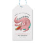Pink Alligator Birthday Party Favor Gift Tags