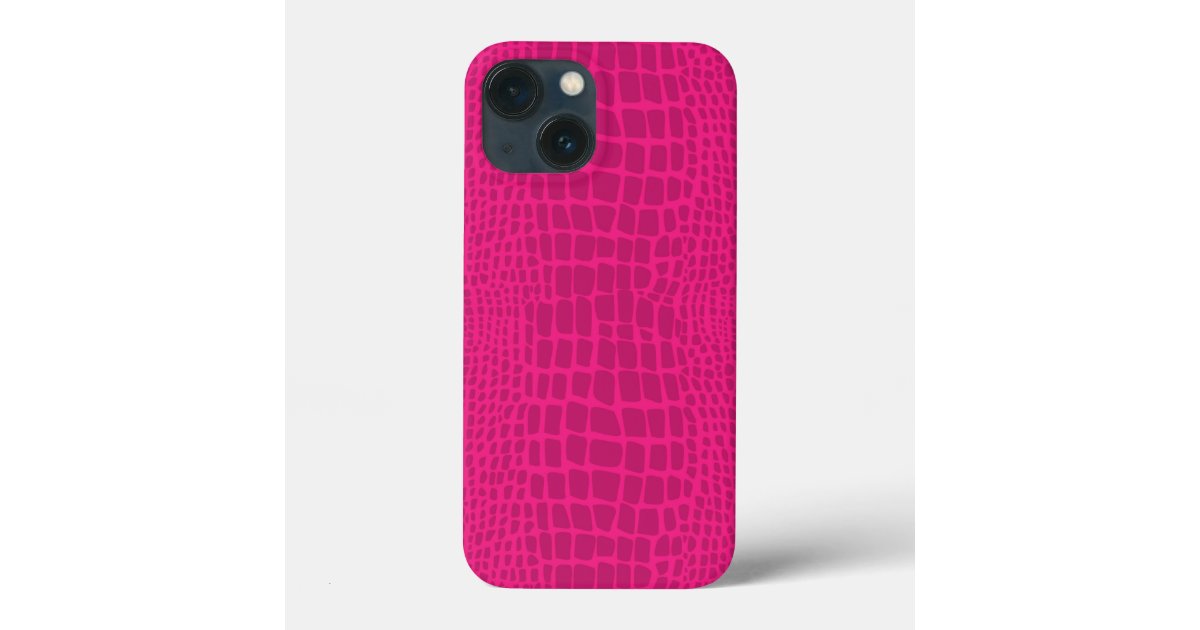 pink alligator print crocodile skin Case-Mate iPhone case
