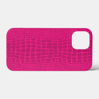 pink alligator print crocodile skin Case-Mate iPhone case