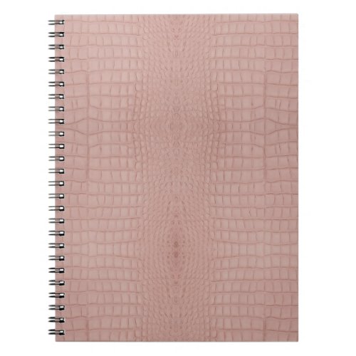 Pink Alligator Print Notebook