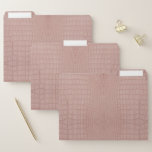 Pink Alligator Texture Print File Folder