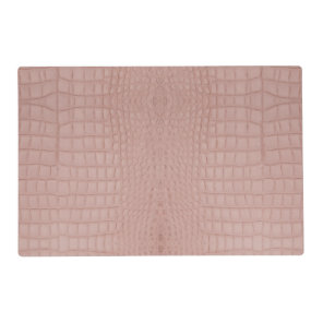 Pink Alligator Texture Print Placemat