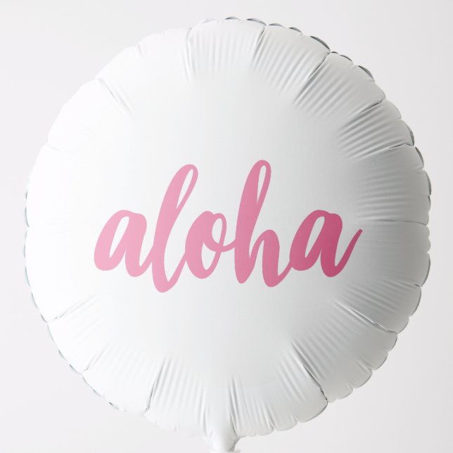 Pink Aloha Balloon (Front)