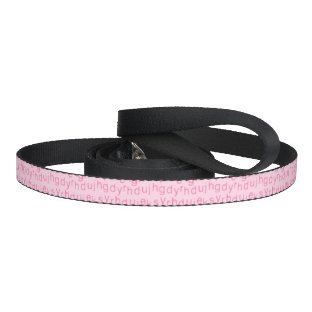 Pink Alphabet Pet Leash (Handle)