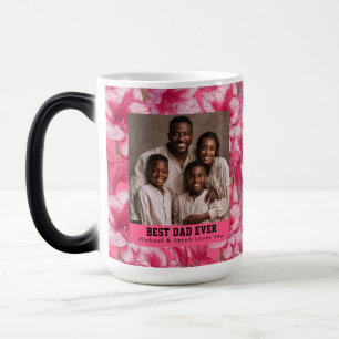 Pink Amaryllis Botanical Granpa Pop Unique Color Morph Mug