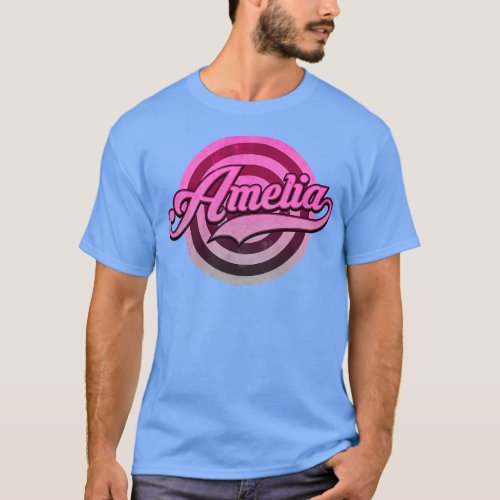 Pink Amelia Name T_Shirt
