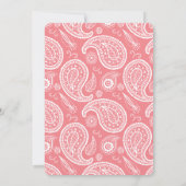 Pink American Bandana Baby Shower Invitation (Back)