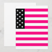 pink american flag (Front/Back)