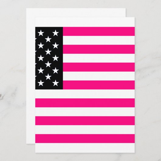 pink american flag (Front/Back)