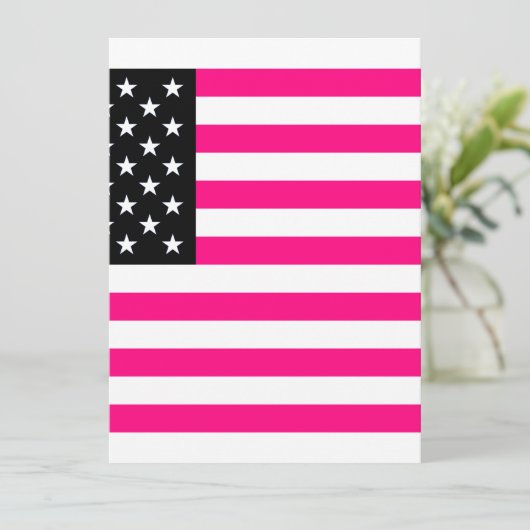 pink american flag (Standing Front)
