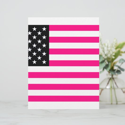pink american flag (Standing Front)
