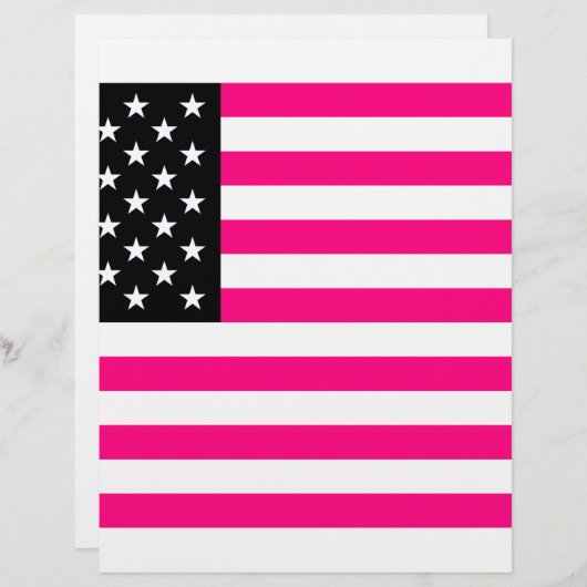 pink american flag (Front/Back)
