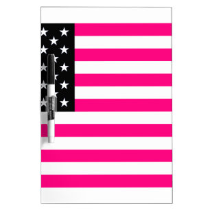 pink american flag Dry-Erase board