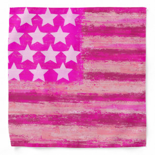 pink american flag,usa flag bandana