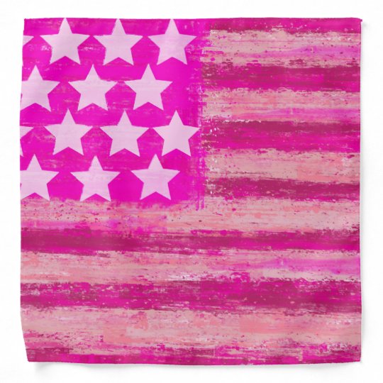 pink american flag,usa flag bandana | Zazzle.com