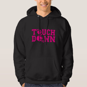 pink american football touchdown sports hoodie