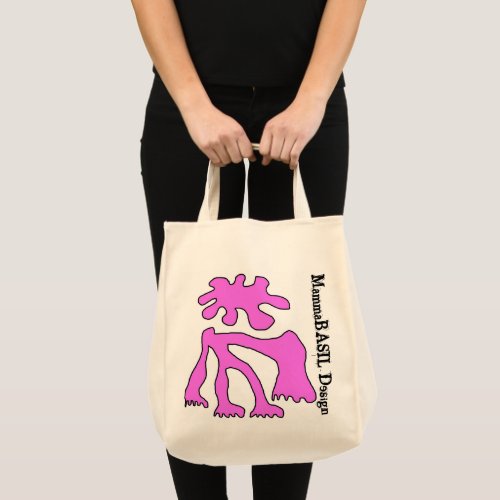 Pink Amoeba Bag Tote Bag