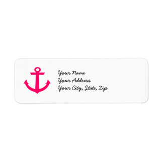 Pink Anchor Label
