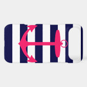 Pink Anchor Silhouette Case-Mate iPhone Case (Back (Horizontal))