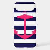 Pink Anchor Silhouette Case-Mate iPhone Case (Back)