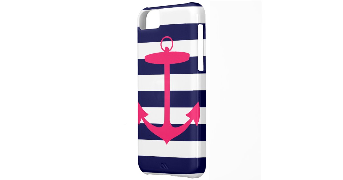 Pink Anchor Silhouette iPhone 5C Cover | Zazzle