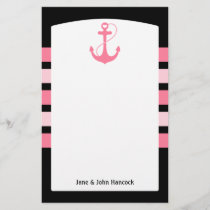 Pink Anchor Stationery