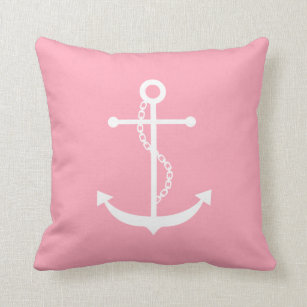Pink Anchor Pillows Decorative Throw Pillows Zazzle
