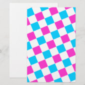 Pink and Aqua Checkerboard (Front/Back)