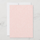 Pink and Beige Floral Poppies Virtual Wedding Invitation (Back)